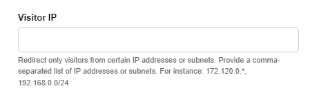 Redirecting visitor IPs in URLsLab