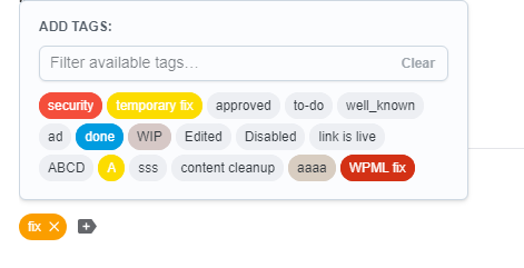 Adding tags in the URLsLab’s Search and Replace feature