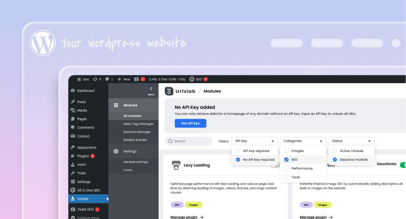 Experience a revolution in website optimization with URLsLab, the futuristic AI-integrated WordPress Plugin. Transform your site’s content creation, SEO strategy, and user experience for remarkable digital success!
